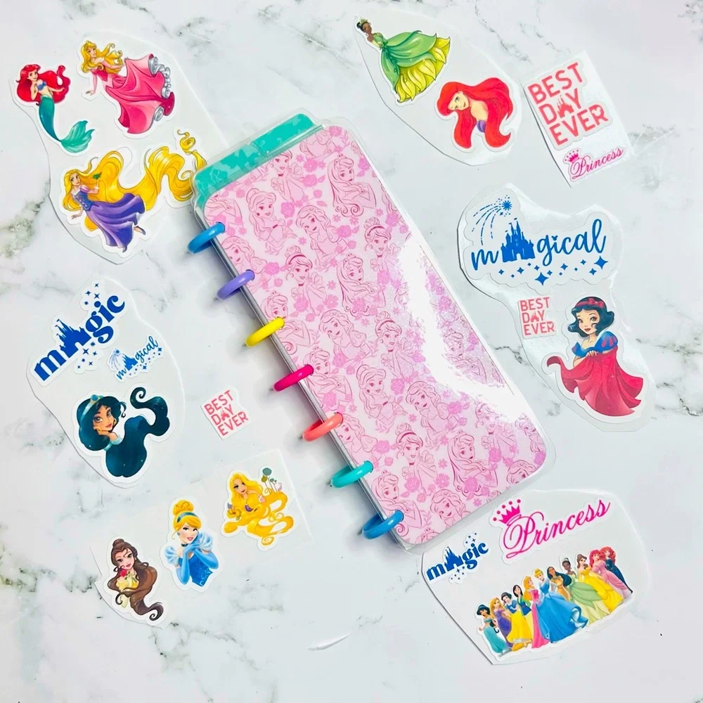 Disney Princess skinny mini happy planner size undated monthly and weekly layout